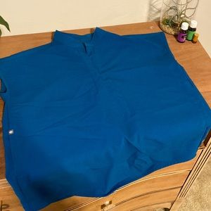 Blue scrub top